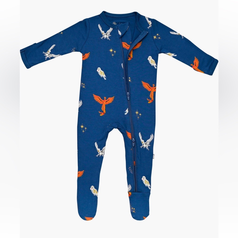 Kyte BABY x Harry Potter Limited Edition Flight Zip Footie (Baby) Size 0-3M NEW - Picture 8 of 11